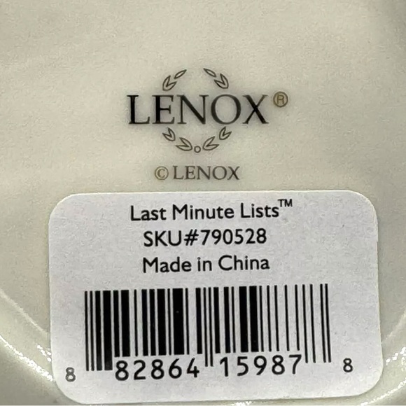 NEW Vtg 2007 Lenox ‘Santa Last Minute Lists’ Porcelain Figurine w/Giftbox - Picture 11 of 11